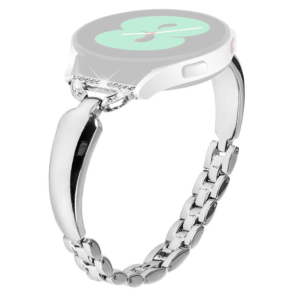 20mm Watch Band for Samsung Galaxy Watch 6 40mm 44mm D-shaped Rhinestone Decor Copper Bracelet 20mm Watch Band for Samsung Galaxy Watch 6 40mm 44mm D-shaped Rhinestone Decor Copper Bracelet